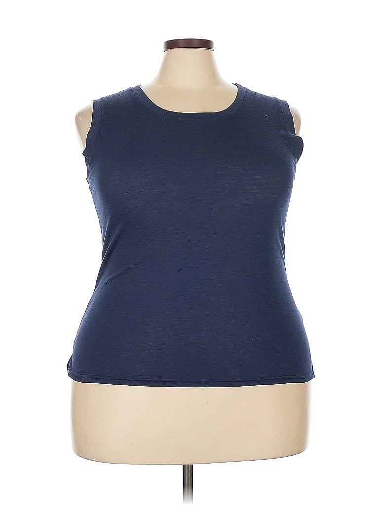 Pre-owned Unbranded Sleeveless T-shirt In Blue