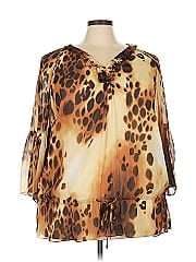 Ak Anne Klein 3/4 Sleeve T Shirt