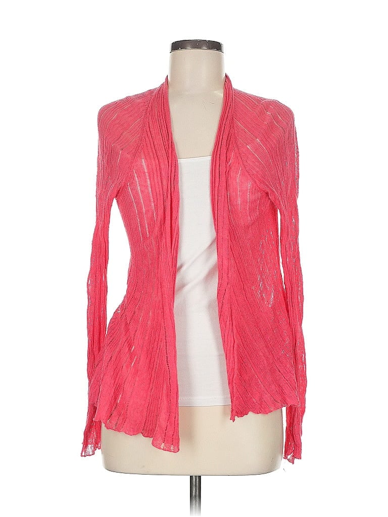 Pre-owned Eileen Fisher Cardigan Sweater In Pink