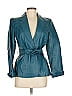 Spiegel 100% Polyester Teal Blazer Size 6 - photo 1