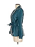 Spiegel 100% Polyester Teal Blazer Size 6 - photo 4