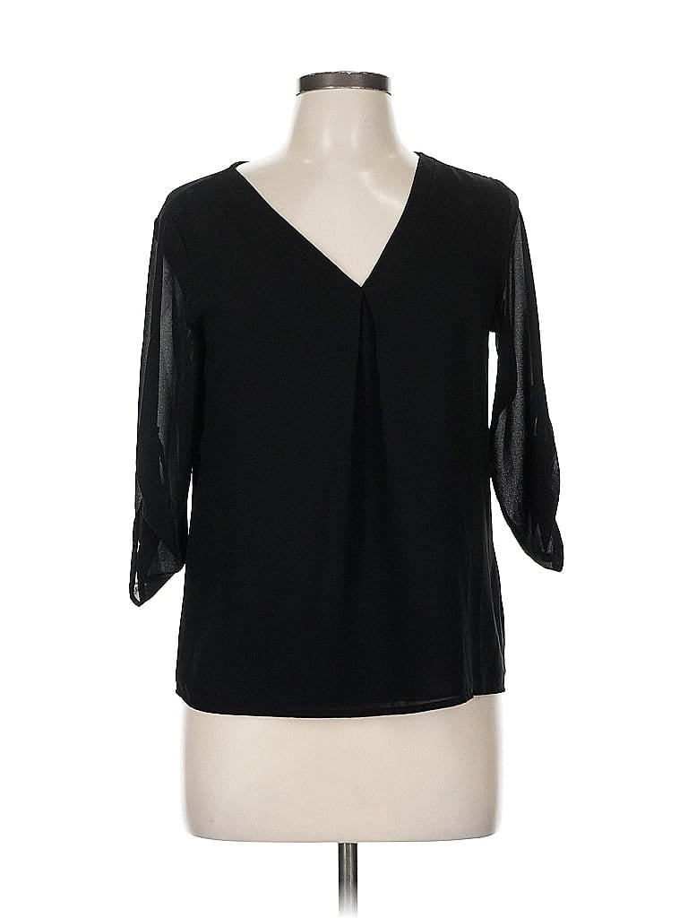 NAKED ZEBRA Pre-owned 3/4 Sleeve Blouse In Black