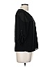 Naked Zebra 100% Polyester Black 3/4 Sleeve Blouse Size M - photo 4