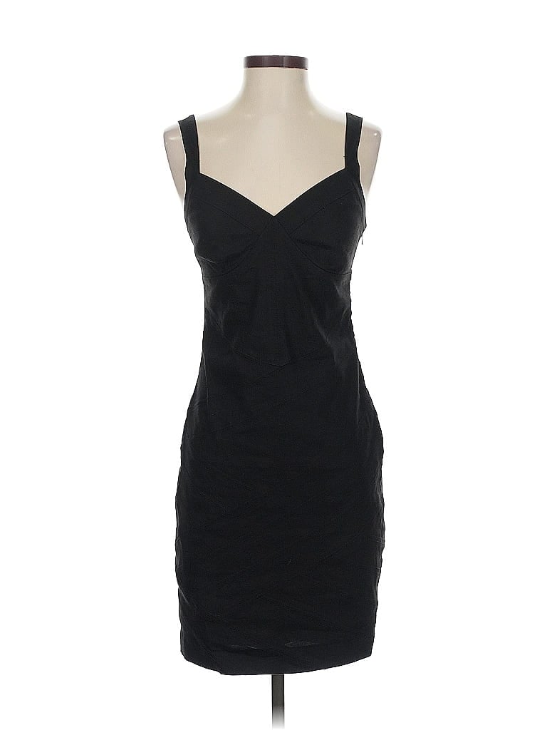 Bebe Solid Black Cocktail Dress Size 2 - photo 1