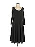 Susan Graver Solid Black Casual Dress Size M - photo 1