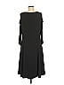 Susan Graver Solid Black Casual Dress Size M - photo 3