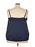 Roaman's 100% Polyester Blue Sleeveless Blouse Size 26 - photo 2