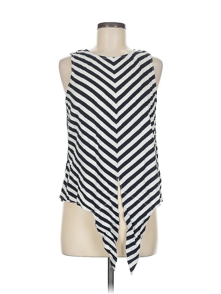 Pre-owned Ann Taylor Loft Sleeveless T-shirt In White