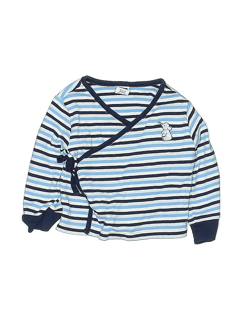 Click to view more detailed imagery on our partner's website Pre-owned Janie And Jack Babies' Long Sleeve Top Blue Crew Neck Tops