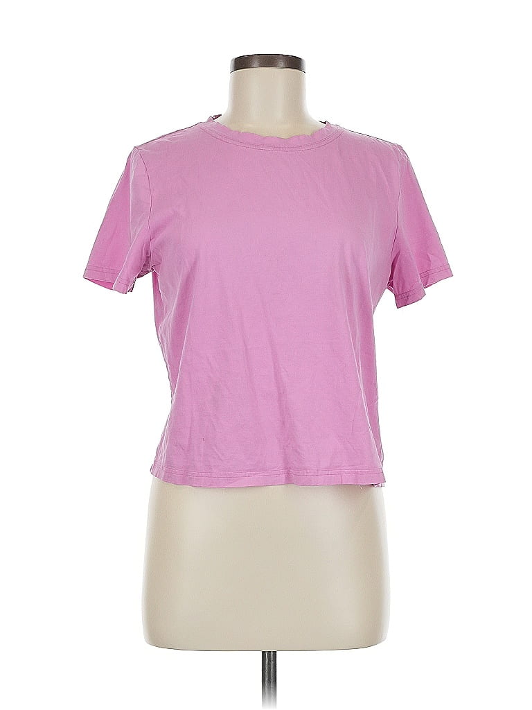 Pre-owned Banana Republic Short Sleeve T-shirt In Pink