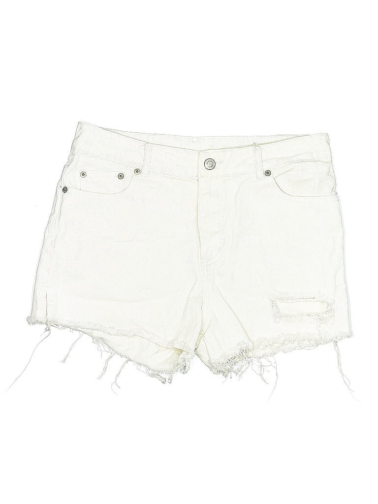 Pre-owned Unbranded Denim Shorts In White