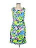 Talbots Tropical Blue Cocktail Dress Size 8 (petite) - photo 1