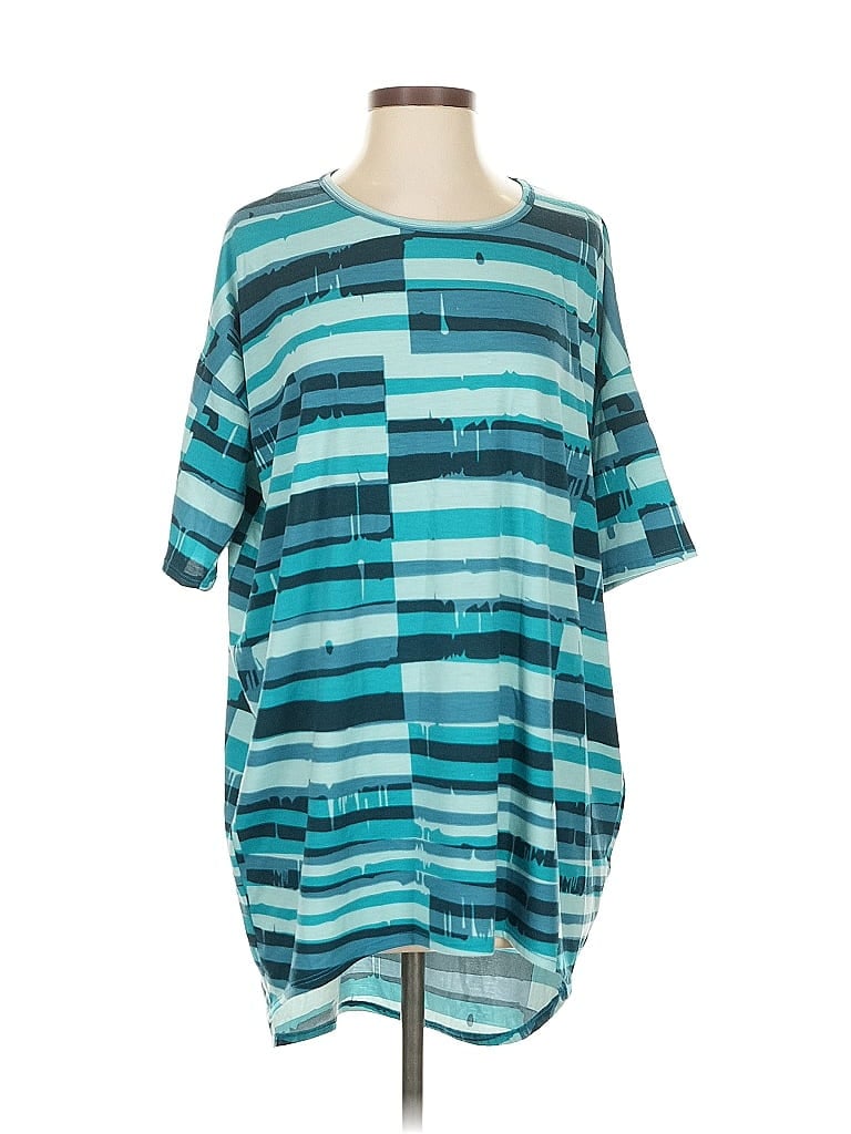 Pre-owned Lularoe Short Sleeve T-shirt In Blue