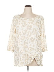 Belle By Kim Gravel 3/4 Sleeve Blouse