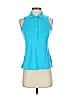 Lucky in Love Solid Blue Tank Top Size XS - photo 1