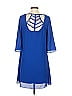 Apt. 9 100% Polyester Solid Blue Casual Dress Size 4 - photo 2