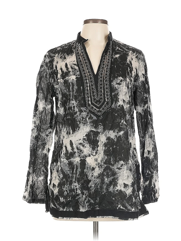 Pre-owned Michael Michael Kors Long Sleeve Blouse In Black