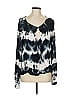 Young Fabulous & Broke Tie-dye Blue Long Sleeve Blouse Size M - photo 1