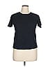 Linda Allard Ellen Tracy Black Short Sleeve Top Size 0X - photo 1