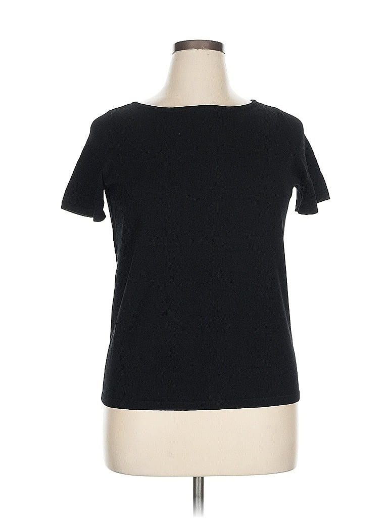 Pre-owned Talbots Short Sleeve T-shirt In Black