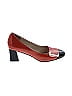 Assorted Brands Color Block Red Orange Heels Size 8 1/2 - photo 1
