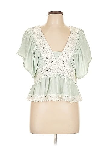 By Anthropologie Short Sleeve Blouse (view 1)