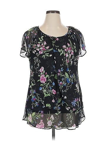 Roz & Ali Short Sleeve Blouse (view 1)
