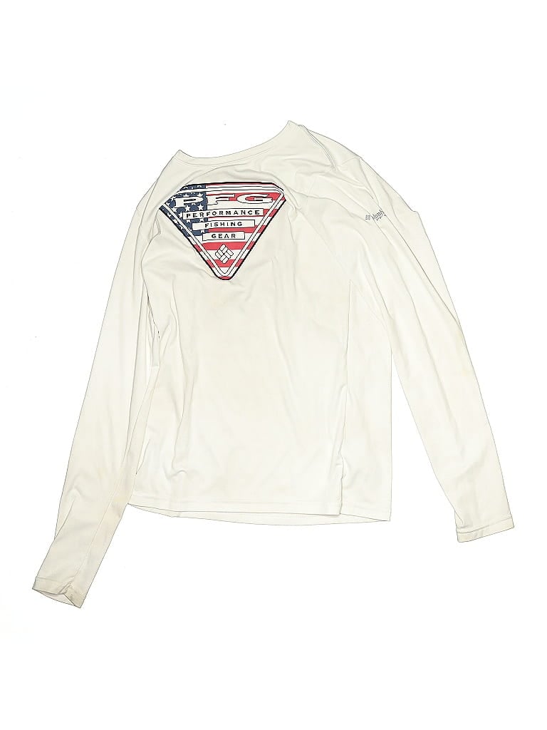 Click to view more detailed imagery on our partner's website Pre-owned Columbia Kids' Long Sleeve T-shirt In White