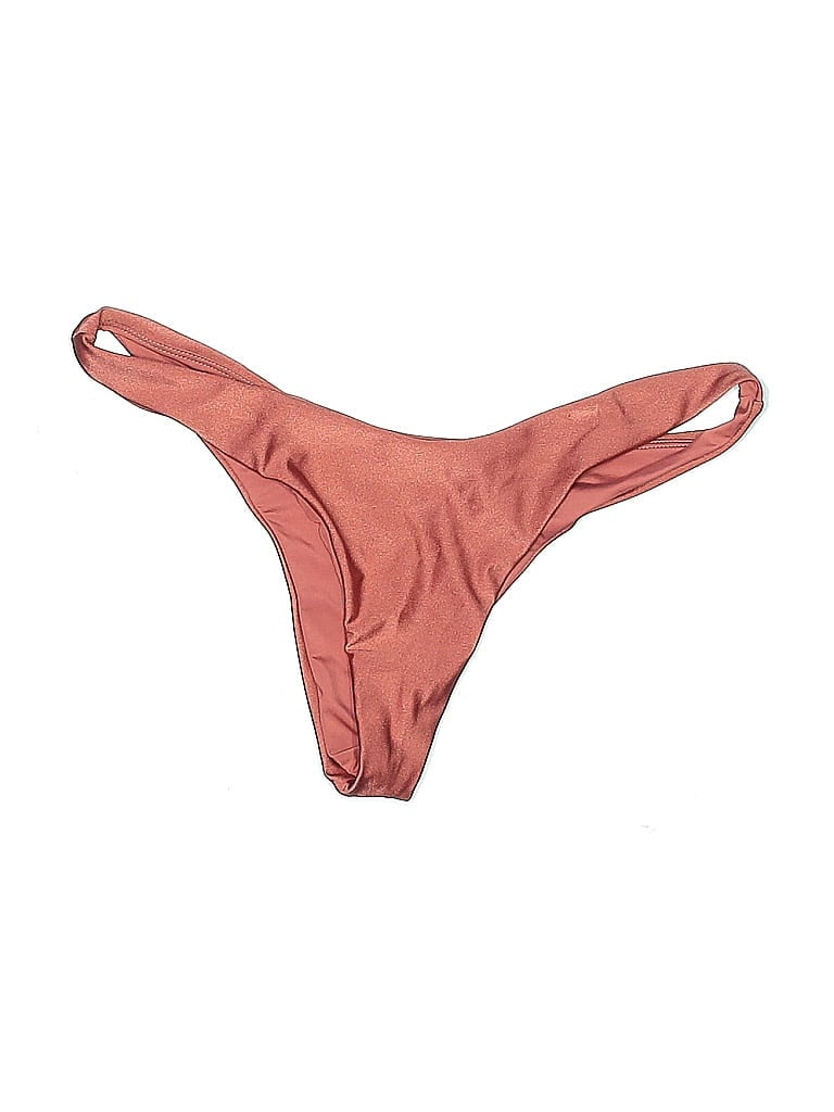 Hello Molly Solid Burgundy Swimsuit Bottoms Size M - photo 1