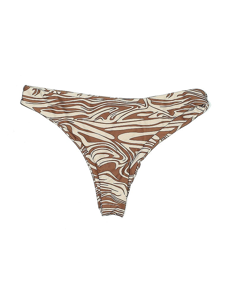 Pre-owned Unbranded Swimsuit Bottoms In Brown