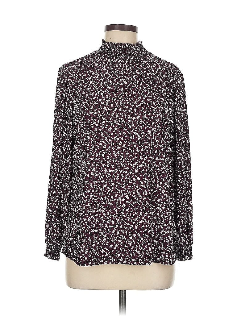Click to view more detailed imagery on our partner's website Pre-owned Anne Klein Long Sleeve Blouse In Purple