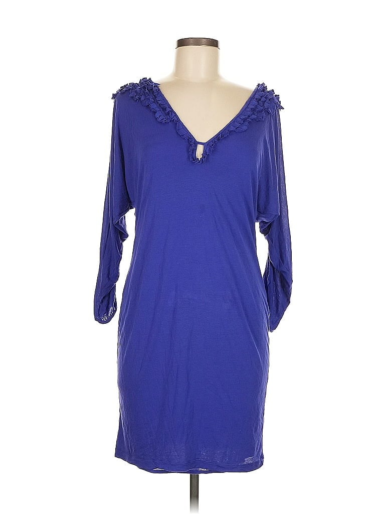 Pre-owned Bcbgmaxazria Casual Dress In Blue
