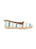 Ivanka Trump Stripes Blue Ivory Flats Size 6 - photo 1