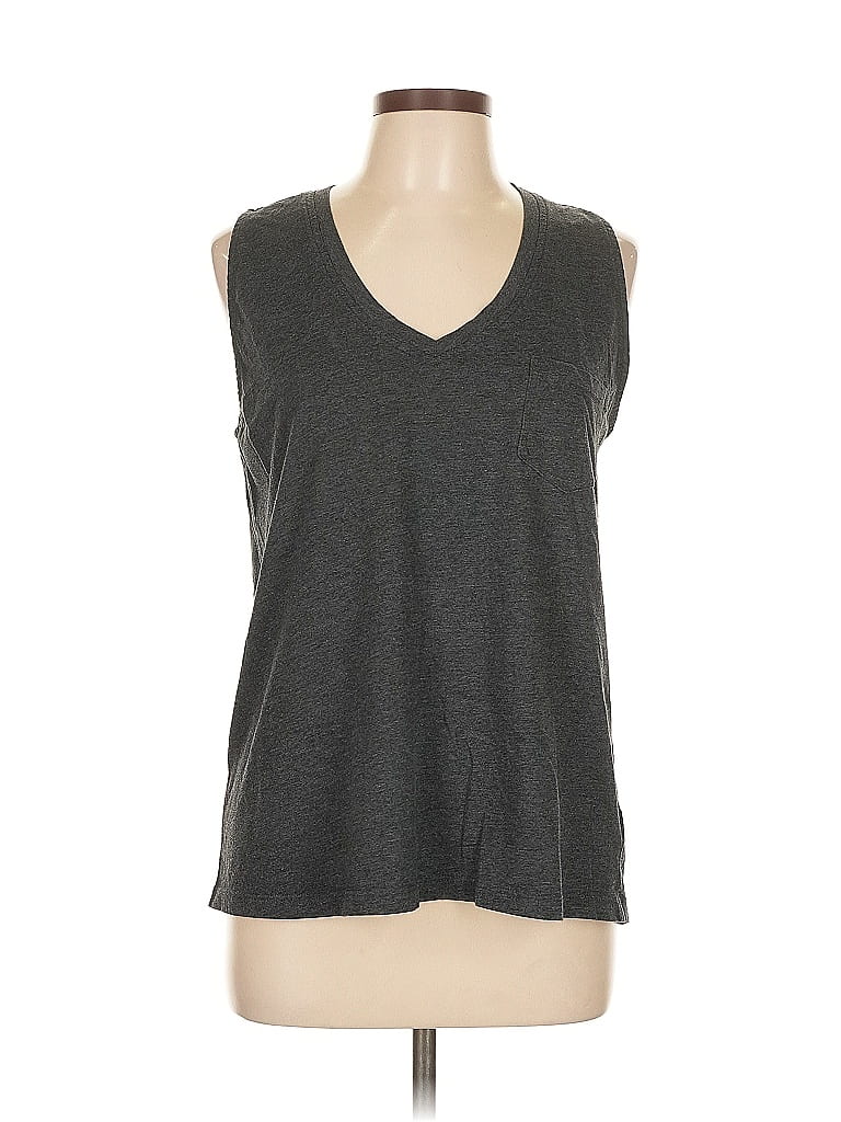 Pre-owned Natural Reflections Sleeveless T-shirt In Gray