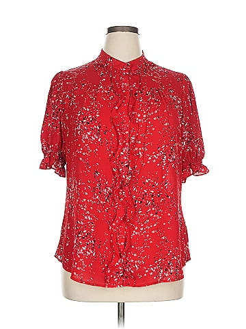 Worthington Short Sleeve Blouse (view 1)