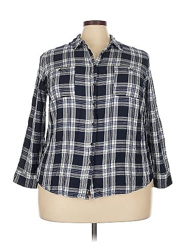 Como Vintage 3/4 Sleeve Button-Down Shirt (view 1)