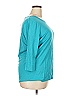 August Silk 100% Cotton Teal Pullover Sweater Size 2X - photo 3