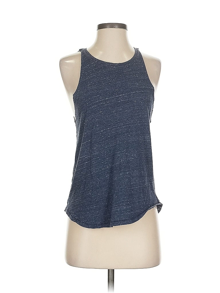 Pre-owned Sonoma Goods For Life Tank Top Blue Halter Neckline Tops