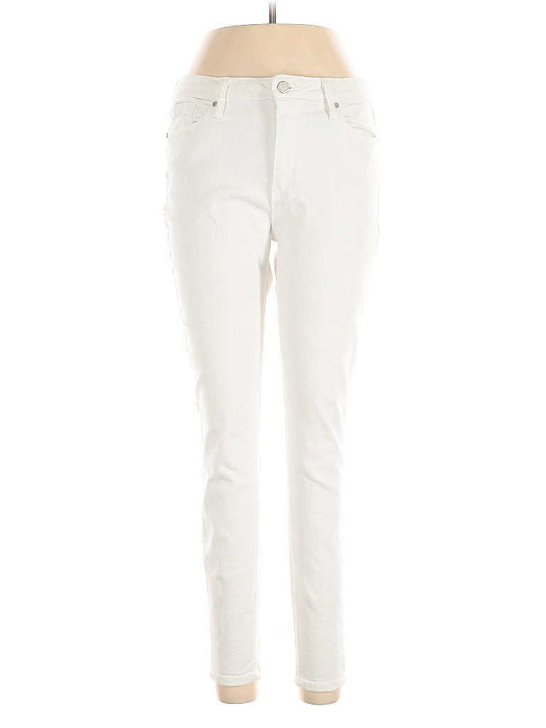 Pre-owned Just Black Jeans In White