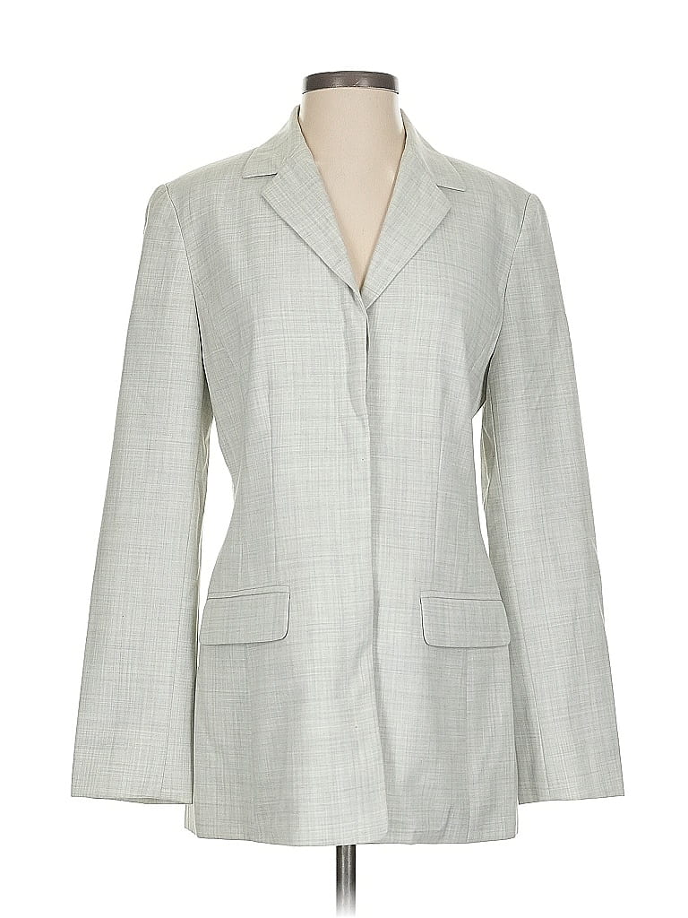 Pre-owned Liz Claiborne Collection Blazer Jacket In Gray