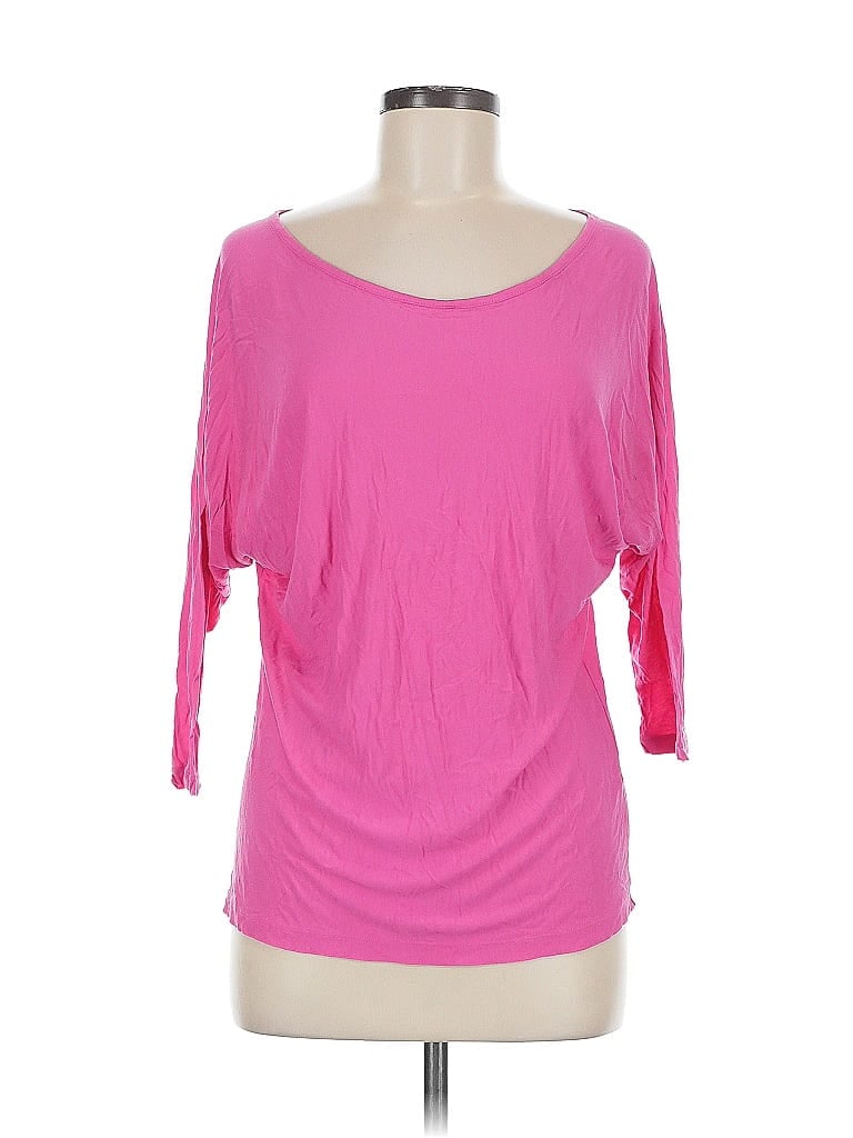 Pre-owned Vince 3/4 Sleeve T-shirt In Pink