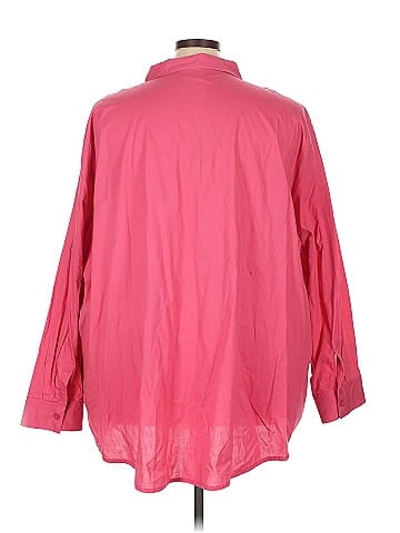 Woman Within 3/4 Sleeve Button-Down Shirt (view 2)