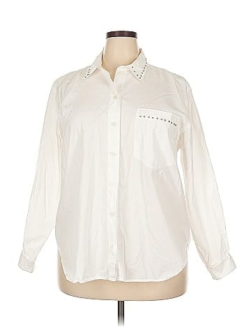 Elisabeth by Liz Claiborne Long Sleeve Button-Down Shirt (view 1)