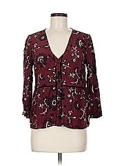 Sézane 3/4 Sleeve Silk Top