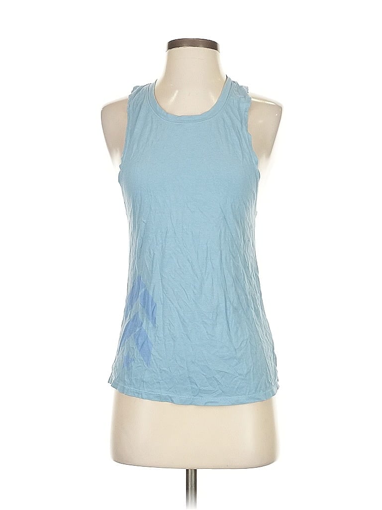 Pre-owned Barry's Tank Top Blue Halter Neckline Tops