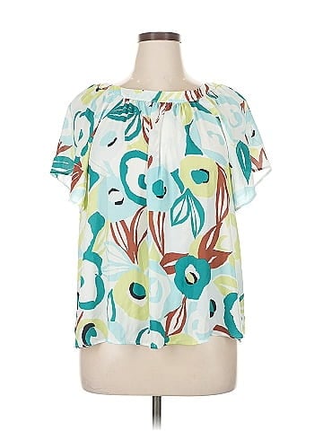 Ann Taylor Factory Short Sleeve Blouse (view 1)