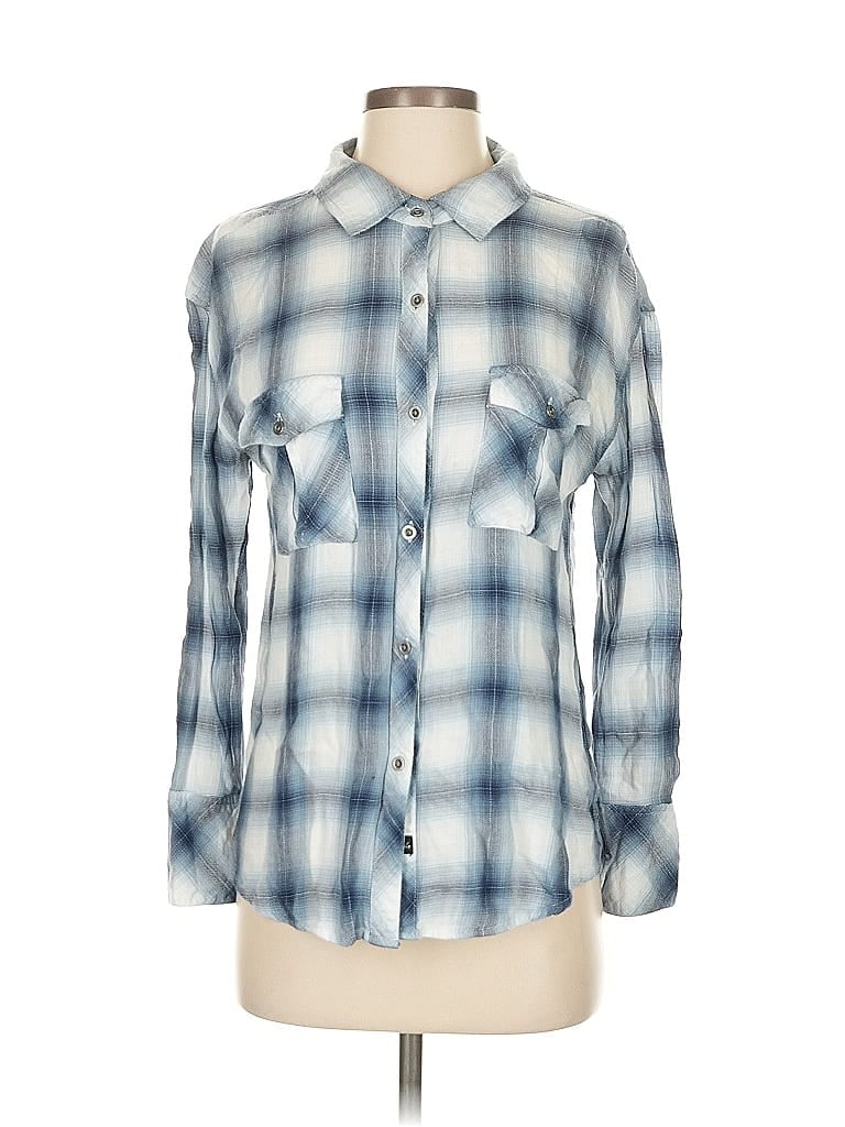 Rails Plaid Blue Long Sleeve Button-Down Shirt Size XS - photo 1
