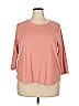 KIRKLAND Signature 100% Cotton Pink 3/4 Sleeve T-Shirt Size XXL - photo 1