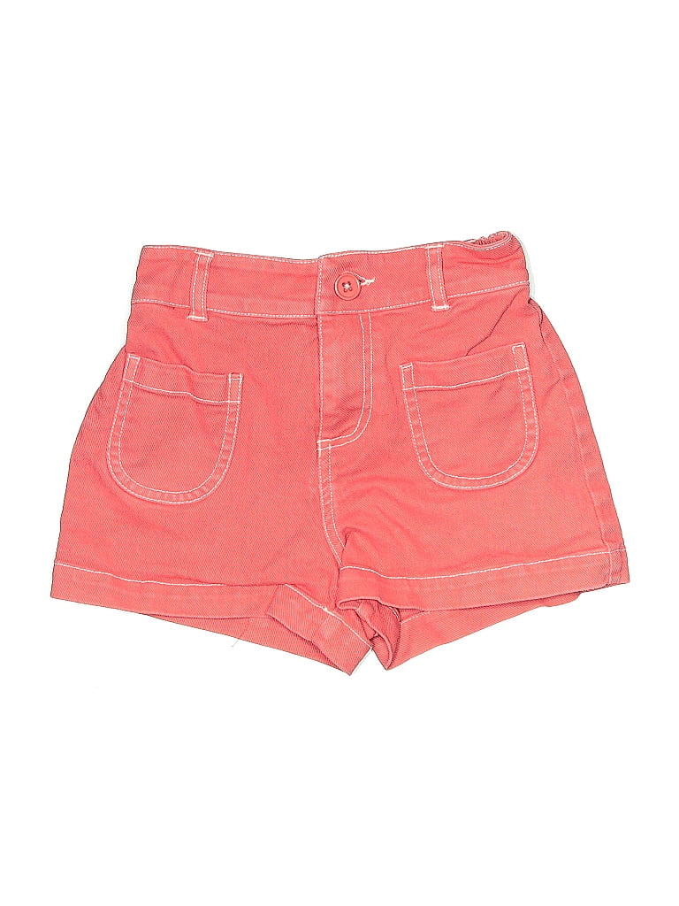 Mini Boden Red Denim Shorts Size 7 - photo 1