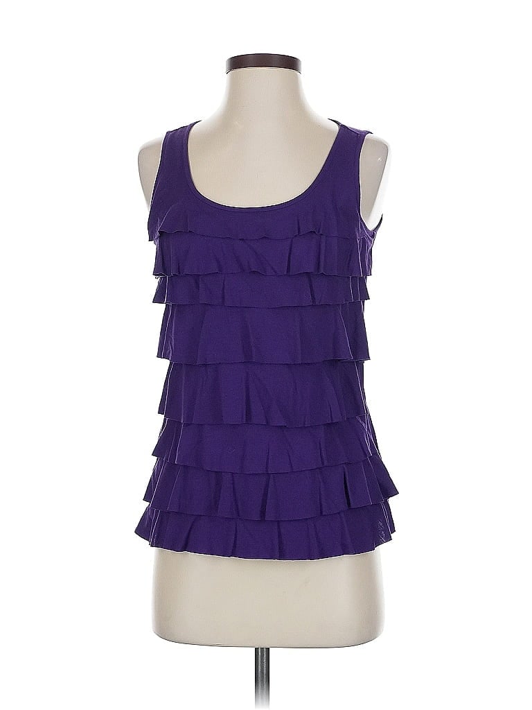 Pre-owned Liz Claiborne Sleeveless Blouse In Purple
